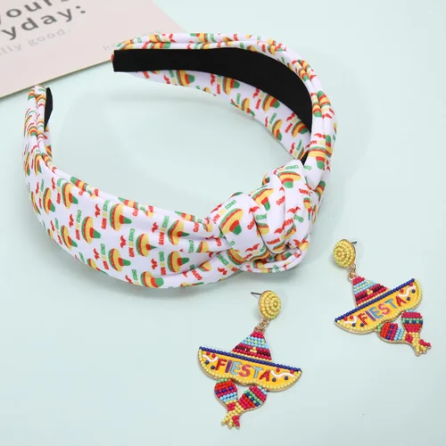 Vista 134 de YAHPERN Diadema para el día de San Valentín para mujer, colorida diadema de algodón con estampado de corazón de conversación XOXO Love, diadema