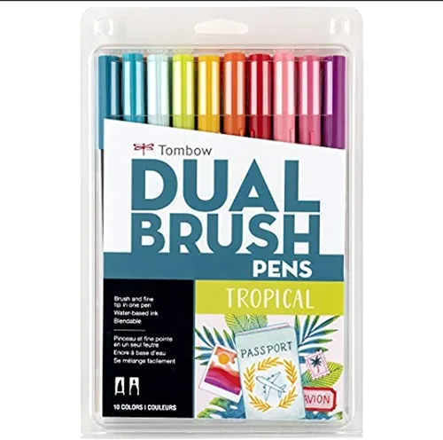 Vista 11 de Tombow Marcadores artísticos de doble pincel (paquete de 10, celebración)
