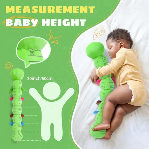 Vista 6 de AWOTOY Juguetes para bebés de 6 a 12 meses, oruga musical, animales de peluche, juguetes para bebés de 0 a 3 a 6 meses, juguetes sensoriales