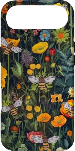 Vista 27 de Bees and Wildflowers Funda para iPhone 17