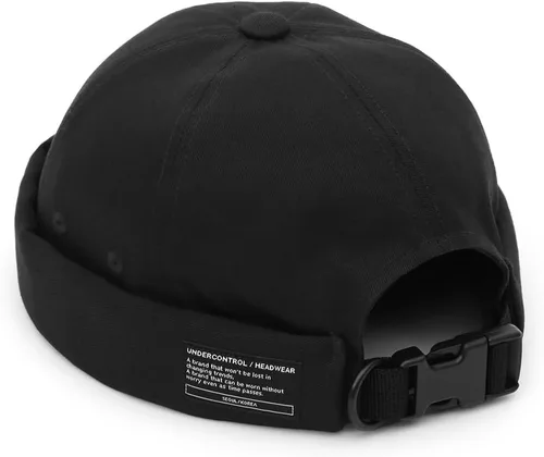 Vista 3 de UNDERCONTROL Gorro de marinero sin borde Leon de pescador sin visera Miki Skull Docker Beanie Trawler Táctico Cap de anillo para hombres y mujeres