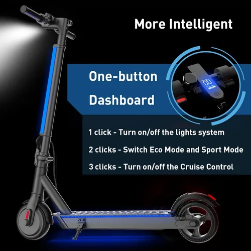 Vista 3 de Hiboy S2 Lite Electric Scooter for Teens, 13 MPH, 10.6-Mile Range