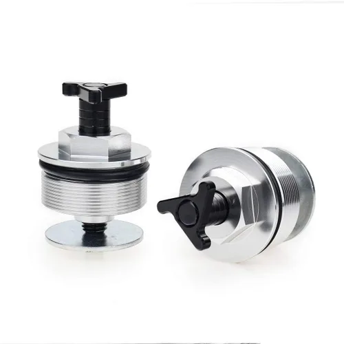 Vista 2 de LANBAO Tapas de horquilla de precarga para Suzuki DL650 V-Strom VSTROM 2004 05 06 07 08 09 2010 2011 2012 2013 2014 2015 2016 2017 2018 2019