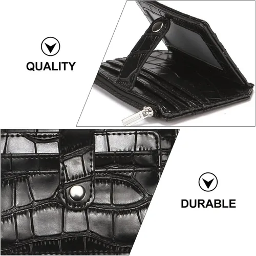 Vista 7 de VALICLUD wallet Credit Cards Holder Purse billeteras de hombres cuero original para hombre Credit Cards Storage Holder Money Storage Pouch pu
