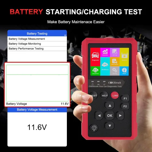 Vista 4 de Escáner Inalámbrico obd2 de Diagnóstico, Escáner Bluetooth OBD2 para Android e iPhone, Lector de Códigos del Motor con Datos en Vivo, Preparación