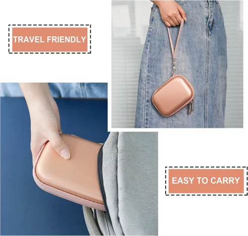 Vista 6 de Funda de viaje rígida para cámara digital KODAK Printomatic a todo color con impresión instantánea, funda protectora con bolsillo de malla