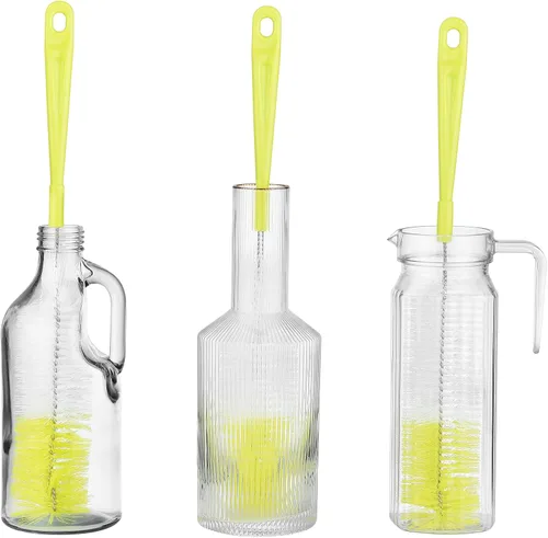 Vista 5 de ALINK Limpiador de cepillo de botellas de 16 pulgadas de largo para lavar vino/cerveza/pozo deportivo/termo/vidrio, comedero de colibrí y botellas