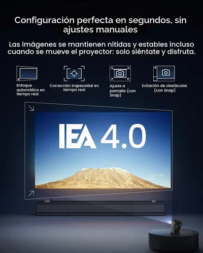 Vista 5 de soundcore Proyector portátil Nebula P1 con altavoces desmontables