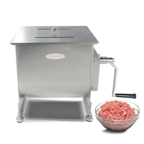 Vista 9 de Hakka - Mezclador manual de carne de 15 libras/7.5 L, tanque fijo de acero inoxidable de 10 L, sin caja de engranajes, mezclador de carne