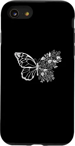 Vista 18 de Butterfly with Flowers Design Butterflies Flower Lover Case for iPhone 16