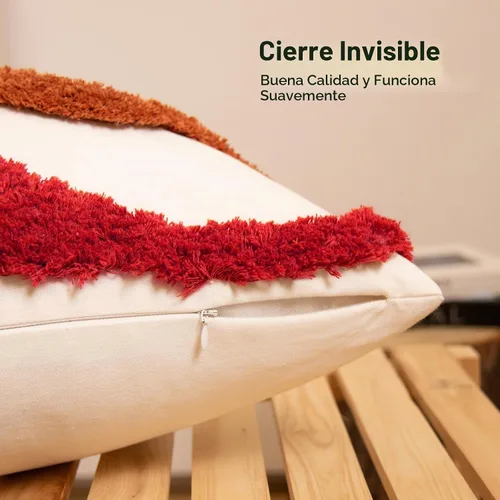Vista 5 de lifein Fundas de almohada de 18 x 18 pulgadas, fundas de almohada copetudas de jacquard bohemio, fundas de almohada decorativas para casa de campo