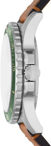 Vista 2 de Fossil Reloj casual de cuarzo azul para hombre inspirado en buceo
