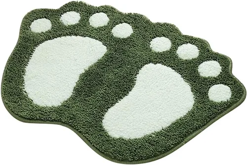 Vista 17 de MIFXIN Alfombra de baño con pies grandes, antideslizante, suave, absorbente, alfombra de área (rosa, 16 x 24 pulgadas)