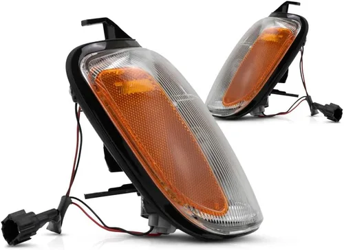 Vista 5 de Para 1998-2000 Nissan Frontier juego de luces de estacionamiento/señal lado del conductor y del pasajero NI2520124 + NI2521124 26125-7Z425 +