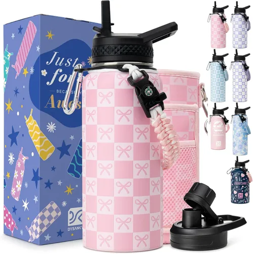 Vista 109 de DYSANKY Botella de agua aislada de 32 onzas, metal al vacío de acero inoxidable grueso, jarra de agua deportiva portátil para gimnasio y senderismo
