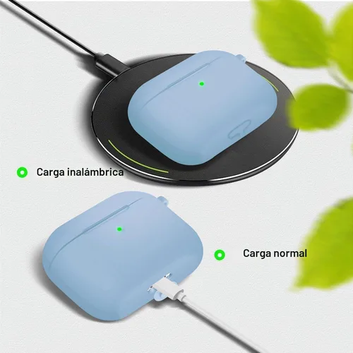 Vista 3 de Funda para AirPods Pro con kit de limpieza, funda de silicona suave para Apple AirPod Pro de 1ª/2ª generación, accesorios de funda AirPods Pro/Pro 2