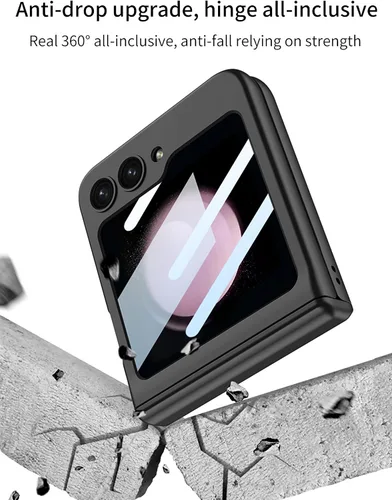 Vista 7 de SHIEID Funda para Samsung Z Flip 5, Galaxy Z Flip 5 con protección de bisagra, funda para Samsung Flip 5 con protector de pantalla compatible
