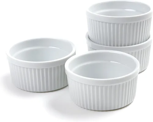 Vista 2 de Norpro Juego de 4 moldes de porcelana de 8 onzas