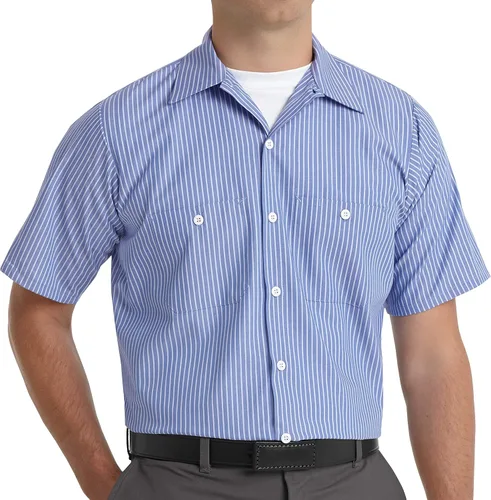 Vista 26 de Red Kap Camisa de uniforme de manga larga para hombre Negro