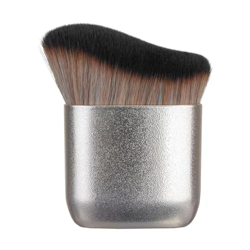 Vista 8 de Cepillo autobronceador Kabuki, aplicador corporal vegano para cara Cerdas sintéticas suaves para una mezcla de bronceado sin rayas, se adapta a