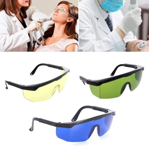 Vista 8 de Gafas de protección Gafas de seguridad láser Gafas de ojo azul verde gafas protectoras, negro+amarillo