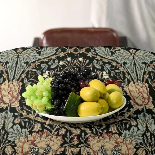 Vista 213 de Mantel Floral Retro de Pájaros, Diseño Original Bohemio William Morris Estampado Cubierta de Mesa para Hogar Picnic Fiesta Comedor Cocina William