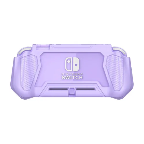 Vista 4 de iNOTOGG Funda protectora de pantalla compatible con Nintendo Switch Lite con agarre de mano, funda protectora desmontable con diseño a prueba