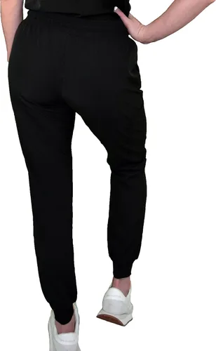 Vista 4 de Green Town Conjunto médico de enfermería con cuello mandarín para mujer GT 4FLEX