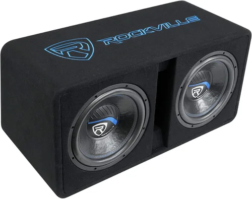 Vista 15 de Rockville DV8K52 - Subwoofers dobles de 8 pulgadas K5 1600 W para automóvil, carcasa ventilada, 2 ohmios