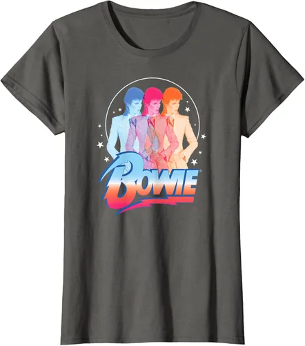 Vista 6 de David Bowie - Camiseta Bowie 3D, Negro