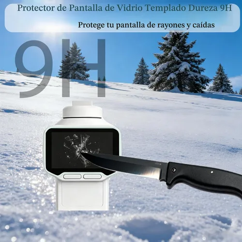 Vista 3 de PCTC Paquete de 2+2 protectores de pantalla para Insta 360 Luna Ultra