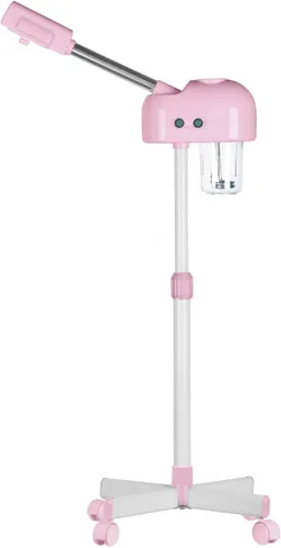 Vista 7 de Vaporizador facial LCD profesional para piel limpia, uso en el cuidado de la piel en el hogar, salón de belleza, spa con niebla caliente, función