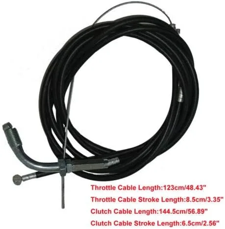 Vista 8 de Mingdun 5 x cable motorizado para acelerador de bicicleta y cable de embrague 49cc 60cc 66cc 80cc