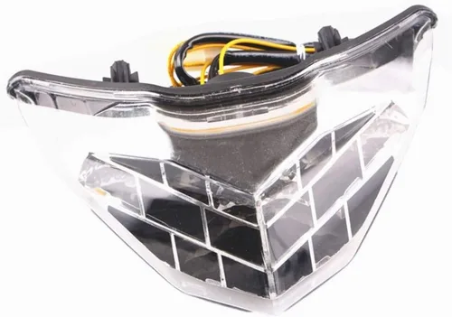 Vista 2 de MZS Luz trasera para motocicleta, LED integrado intermitente transparente compatible con EX 300 EX300 2013-2017