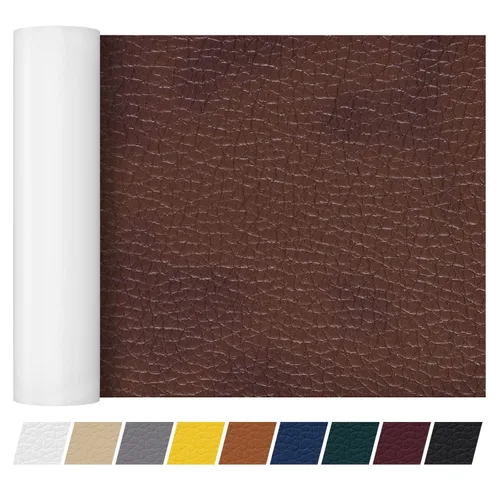 Vista 40 de Cinta de parche de reparación de cuero de 4 x 60 pulgadas, cinta autoadhesiva fuerte para muebles, sofás, sillones, asientos de automóvil, armarios