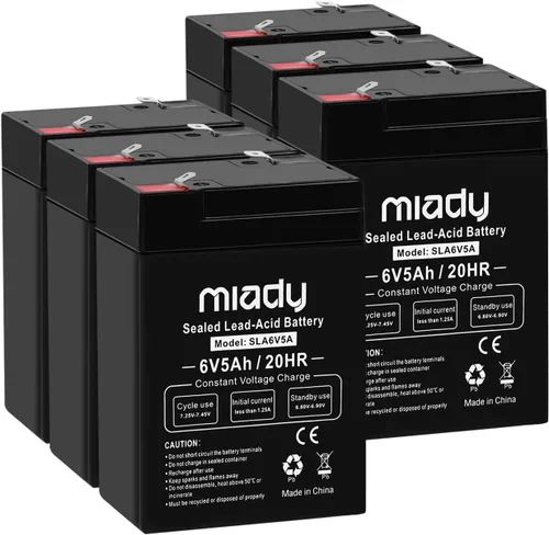 Vista 15 de Miady 12V 12Ah - Batería recargable de ácido de plomo sellada (paquete de 2)