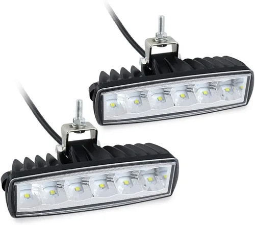Vista 10 de STDYSUN Luces LED azules antiniebla de conducción para carretilla elevadora, luces de seguridad, 2 unidades, 30 W, 6 pulgadas, impermeables, luces