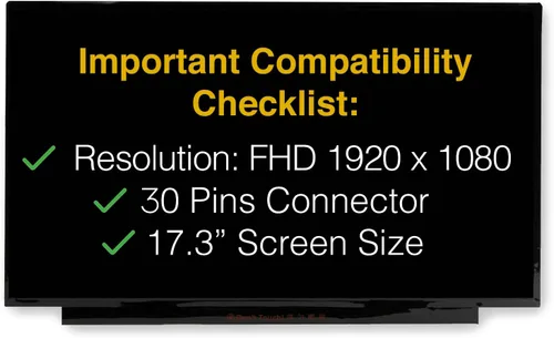 Vista 3 de Pantalla de repuesto para Acer Nitro 5 AN517-52 30 pines FHD 1920x1080 Pantalla LED LCD mate con herramientas y cinta Matte, LCD LED Display