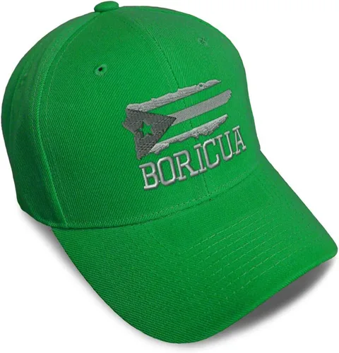 Vista 11 de Gorras de béisbol personalizadas para hombres y mujeres, bordadas con mapa de la isla de Puerto Rico, bandera C, sombreros de béisbol para hombre