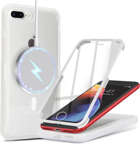 Vista 88 de Funda para iPhone 8 Plus con protector de pantalla, compatible con Magsafe, para iPhone 7 Plus, protector de pantalla integrado, funda delgada