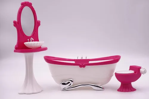 Vista 2 de Girl's Favorite /Gloria Juego de baño Muebles de muñeca (No. 3013)