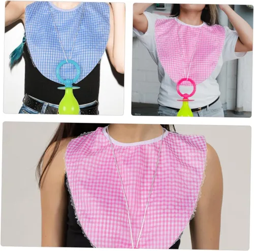Vista 3 de Conjunto de disfraz para adultos, chupete con peto, divertido accesorio de cosplay para fiestas y adultos