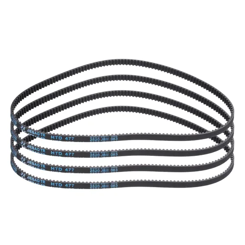 Vista 113 de uxcell 4 piezas HTD-3M Correa de Distribución de Goma 48 Dientes, Longitud de Paso 144mm x Ancho 6mm x Altura 2.4mm, Correa de Polea de Distribución