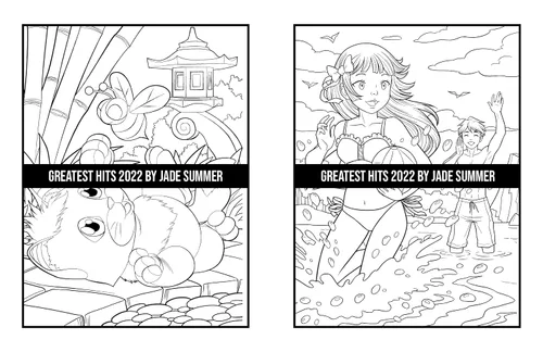 Vista 41 de Greatest Hits An Adult Coloring Book with the 100 Best Pages from the Jade Summer Collection