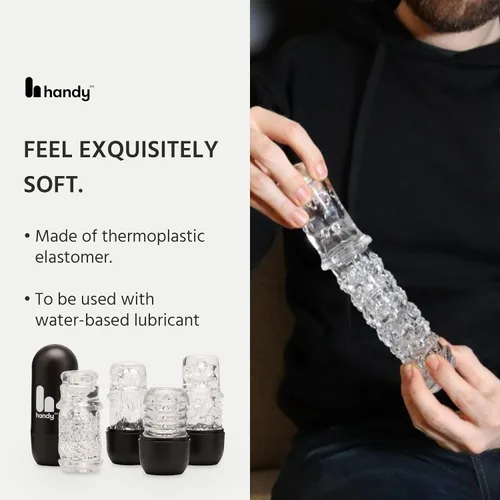 Vista 5 de La funda masturbadora HANDY Dream Collection - Funda de pene Chrysm realista para juguetes sexuales adultos para hombres