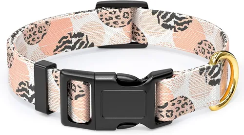 Vista 21 de Rnivvi Collar para perros pequeños, bonito collar resistente y ajustable para cachorros con hebilla de liberación rápida para machos, hembras
