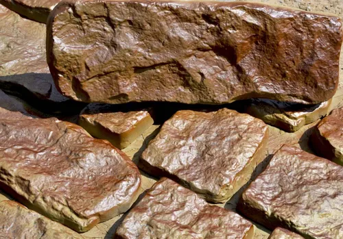 Vista 3 de Juego de 14 moldes de plástico para hormigón yeso pared piedra azulejos moldes cemento # W16