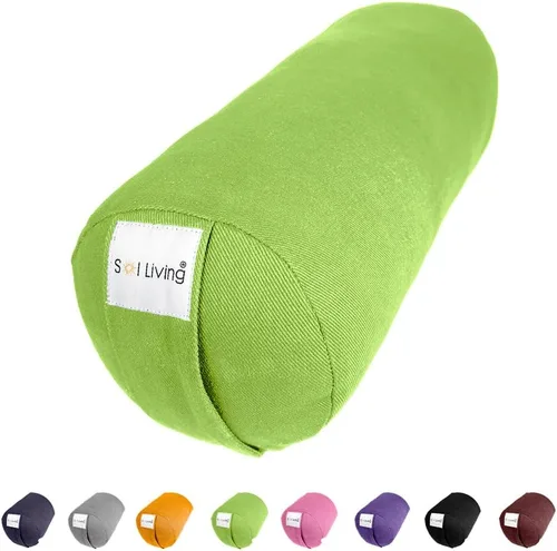 Vista 19 de Sol Living Almohada de yoga rectangular para meditación, accesorios de meditación de algodón, almohada de meditación restaurativa de yoga, almohada