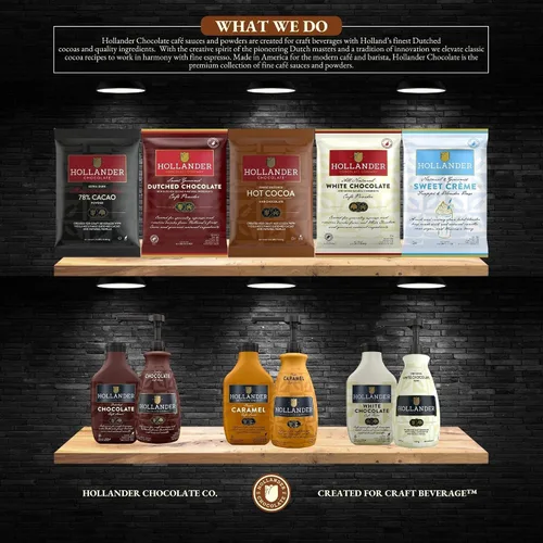 Vista 5 de Salsa de Café Caramelo Hollander Libre de transgénicos, libre de jarabe de maíz, libre de soja/gluten Botella de presión de 15 fl. oz. Tapa