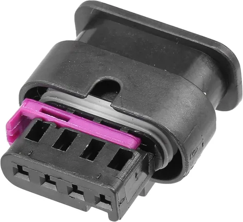 Vista 6 de uxcell 1 Unidades No.4F0973704 4 Way Mapa Sensor Conector Adaptador Plug Clip Kit Reemplazo para VW para Audi